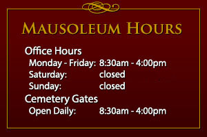 Mausoleum Hours